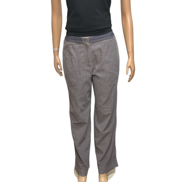 J.Jill Pants Corduroy Gray pull-on Relaxed The art and craft of J.Jill size 8 - Picture 3 of 17